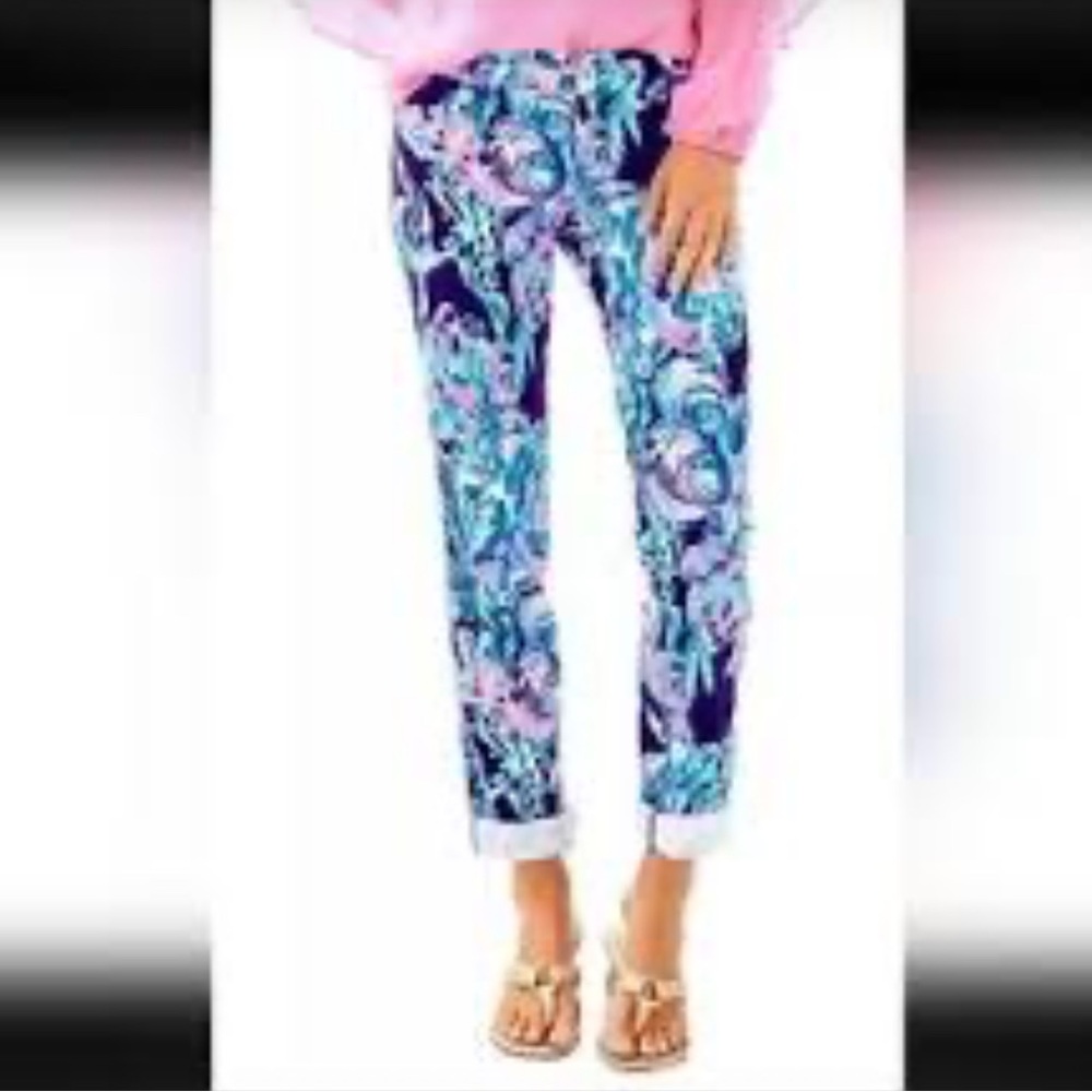Lilly Pulitzer Floral Pants - Multicolor